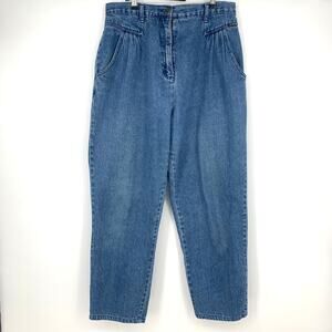 Cherokee Vintage Women's High Waisted Cotton Denim Mom Tapered Jeans Size 16/32